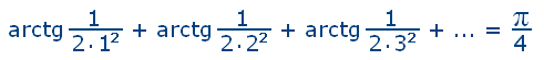 Eulerova řada pro pi/4